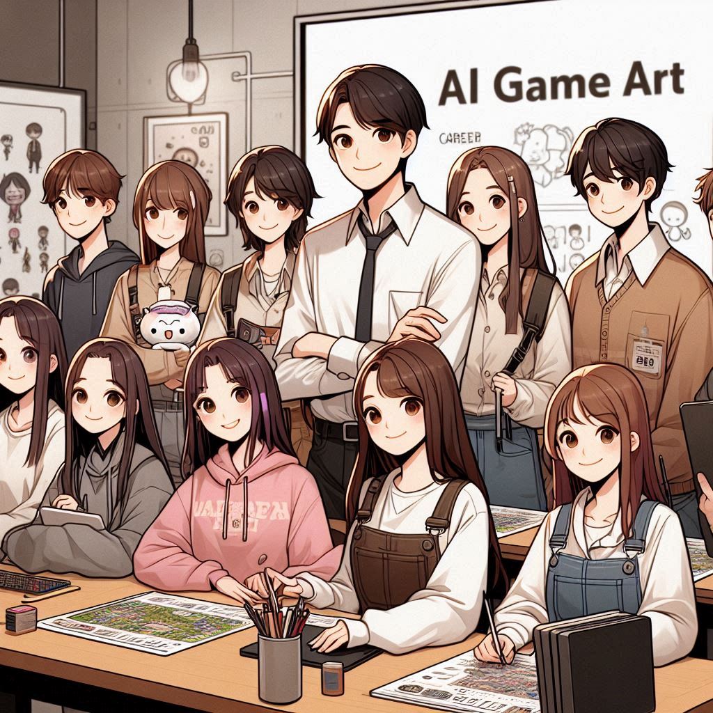게임 속 마법같은 아트, AI로 직접 만들어볼까? : 두원공대 게임컨텐츠과 운정고 특강 대표이미지