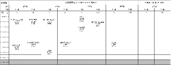 2022-2학기 강의 시간표 대표이미지
