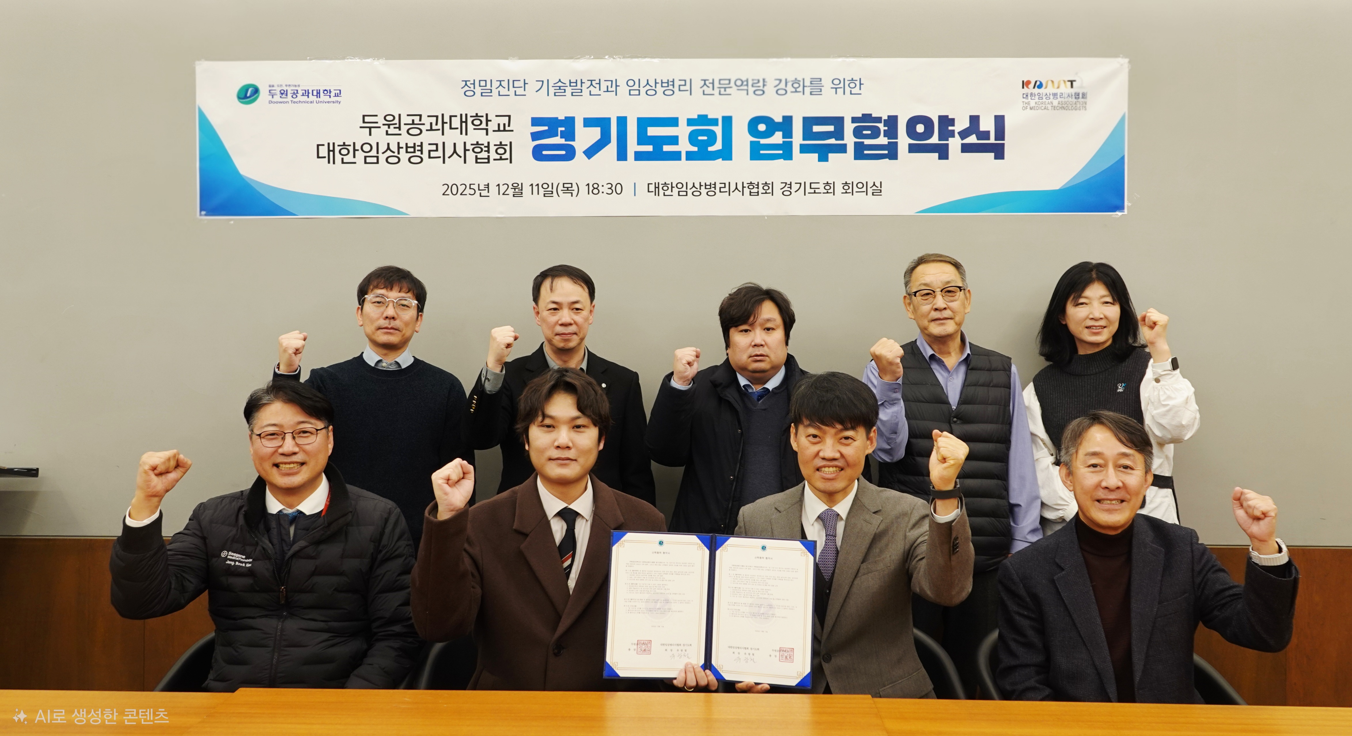 두원공대 - 대한임상병리사협회 경기도회, 실무형 인재 양성 위한 업무협약 체결 대표이미지