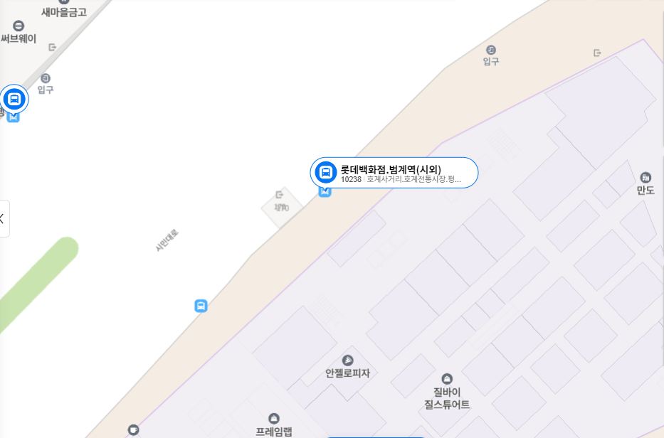 승차장 지도